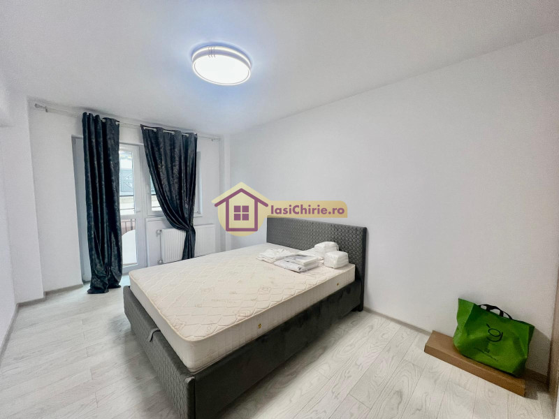 Apartament de inchiriat cu 2 camere in Iasi, de tip Open space, suprafata de 48 mp, zona Valea Lupului(Cartier Iriss)