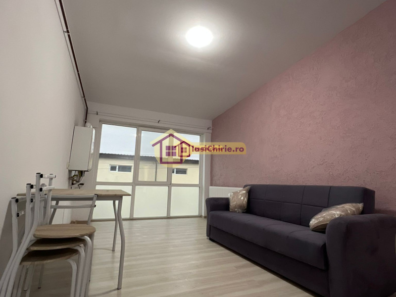 Apartament de inchiriat cu 2 camere in Iasi, de tip semidecomandat, suprafata de 50 mp, zona Letcani