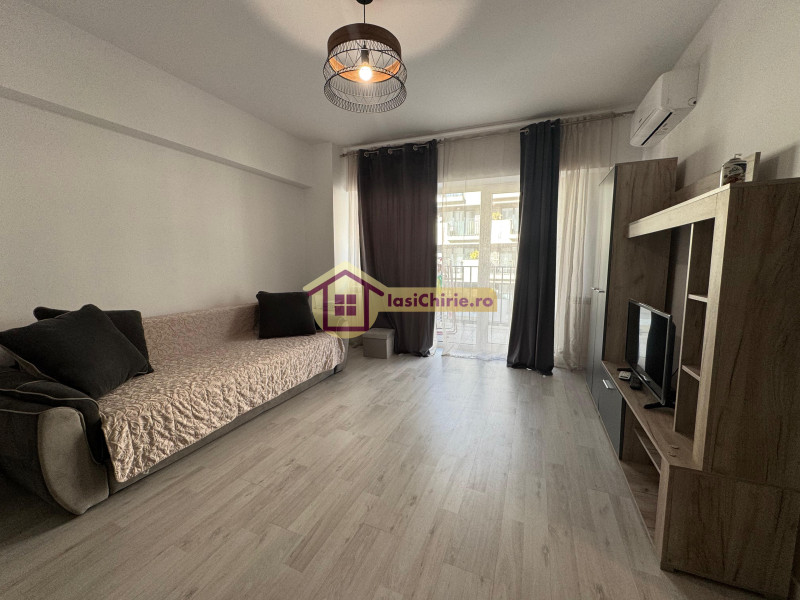 Apartament de inchiriat cu o camera in Iasi, de tip decomandat, suprafata de 36 mp, zona Tatarasi