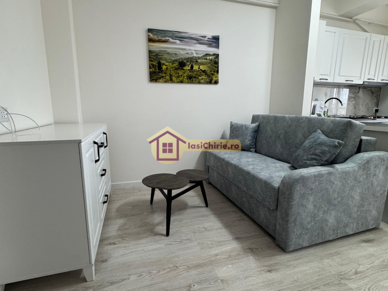Apartament de inchiriat cu 2 camere in Iasi, de tip semidecomandat, suprafata de 35 mp, zona Visani