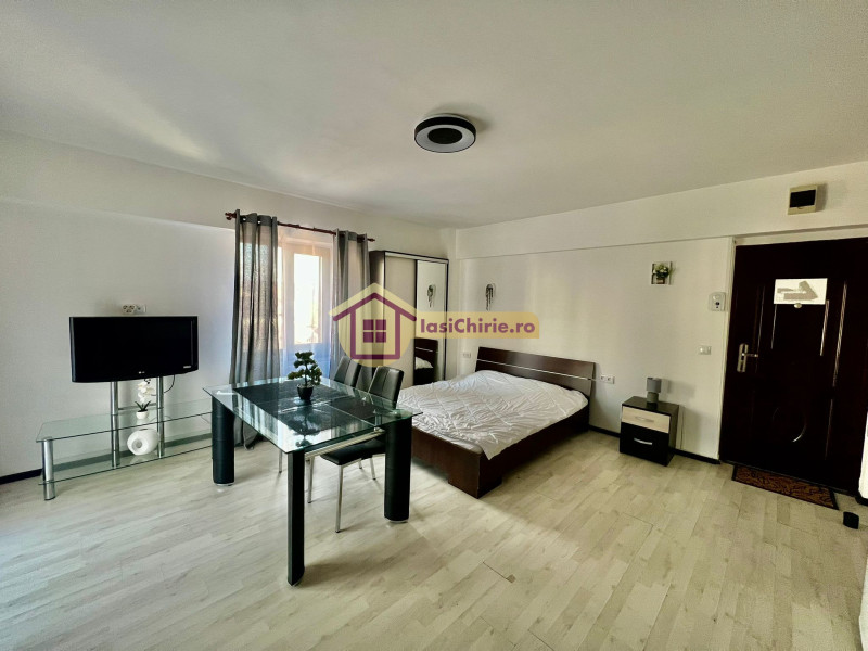 Apartament de inchiriat cu o camera in Iasi, de tip semidecomandat, suprafata de 35 mp, zona Central(Il primo)