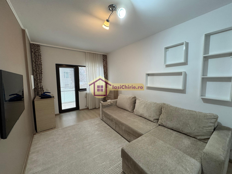 Apartament de inchiriat cu 2 camere in Iasi, de tip decomandat, suprafata de 55 mp, zona Tatarasi